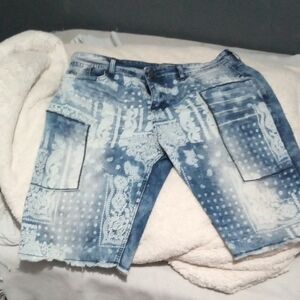 Men's Blue Denim Shorts